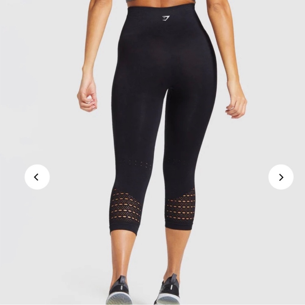 GYMSHARK ENERGY SEAMLESS CROPPED LEGGINGS XS New
